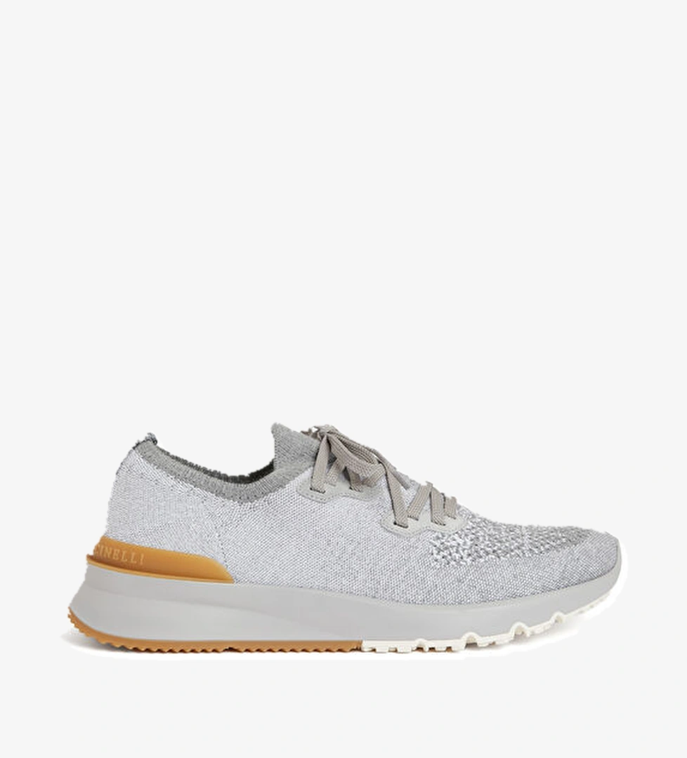 Brunello Cucinelli Gri Çorap Formlu Erkek Sneaker model görseli