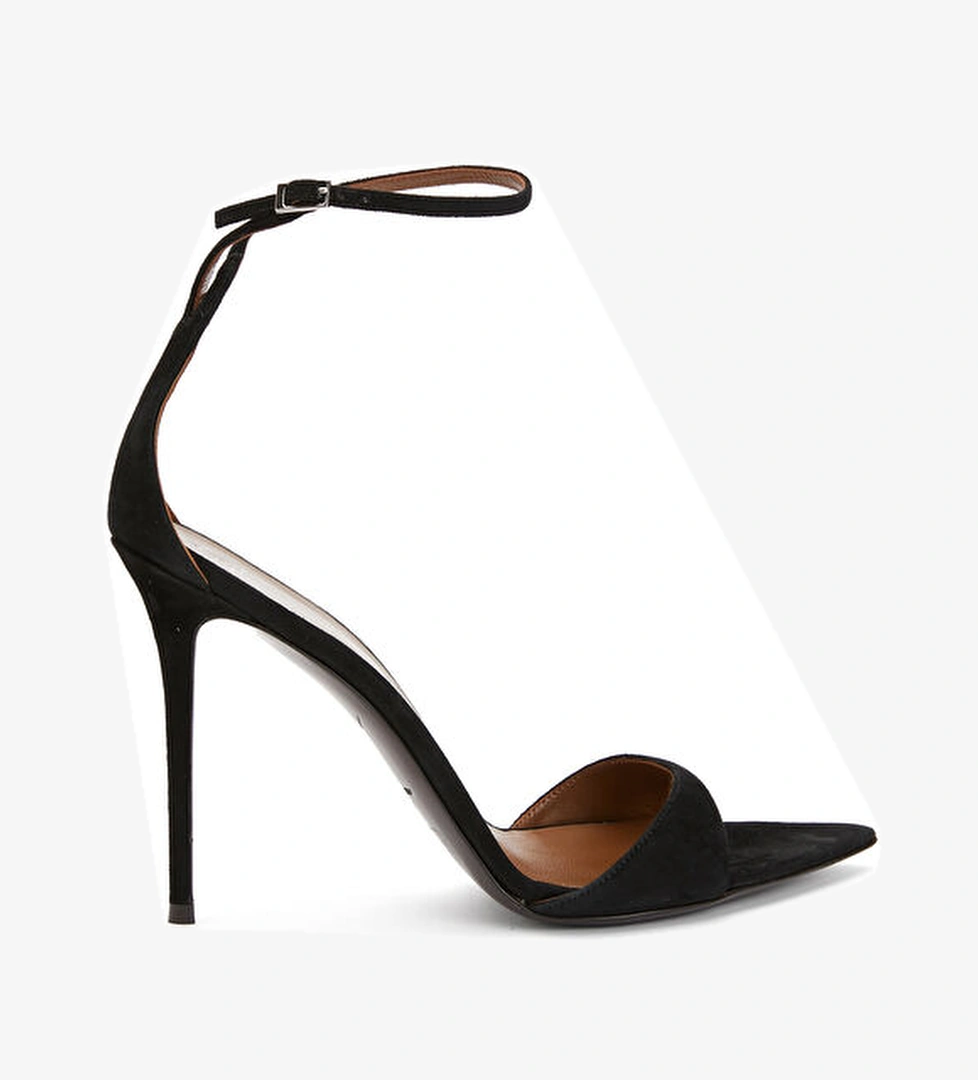 Giuseppe Zanotti Intrigo Siyah Süet Topuklu Sandalet model görseli