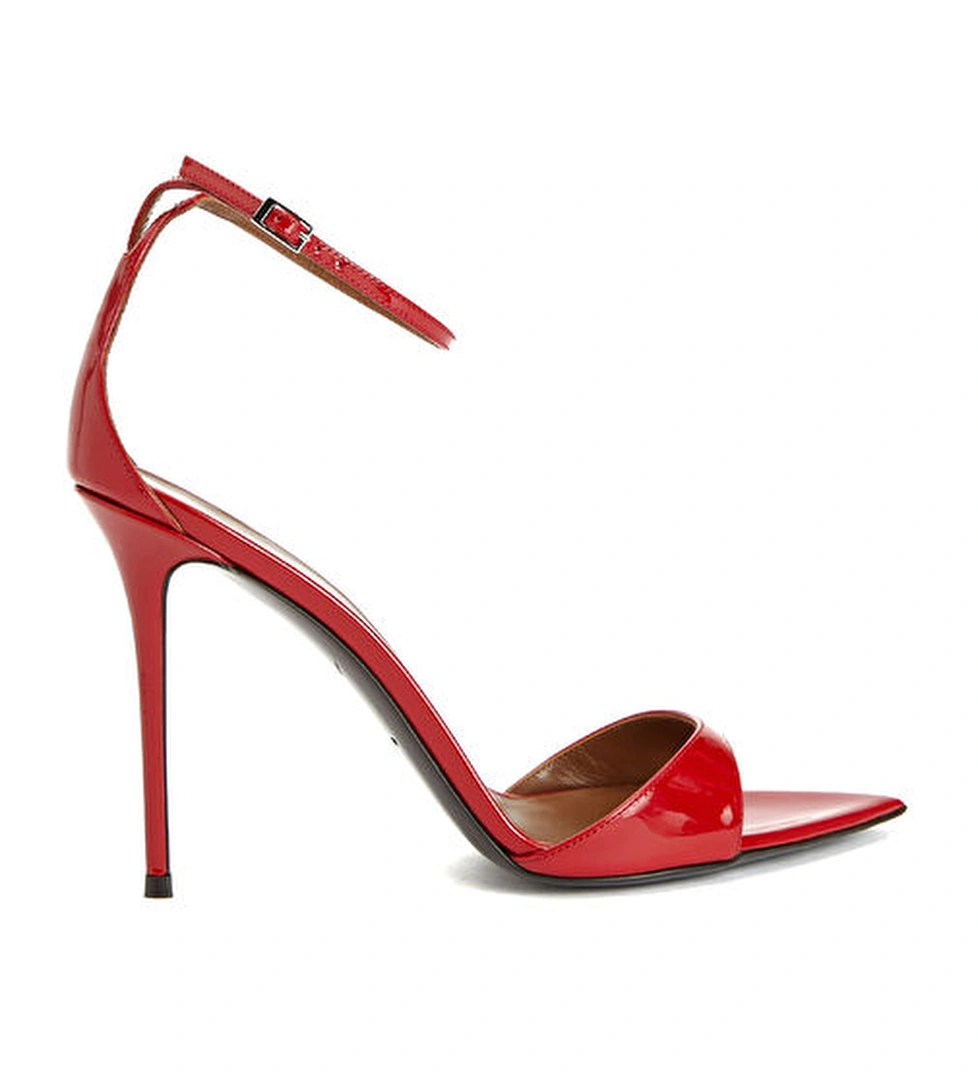 Giuseppe Zanotti Intrigo Kırmızı Rugan Deri Topuklu Sandalet model görseli
