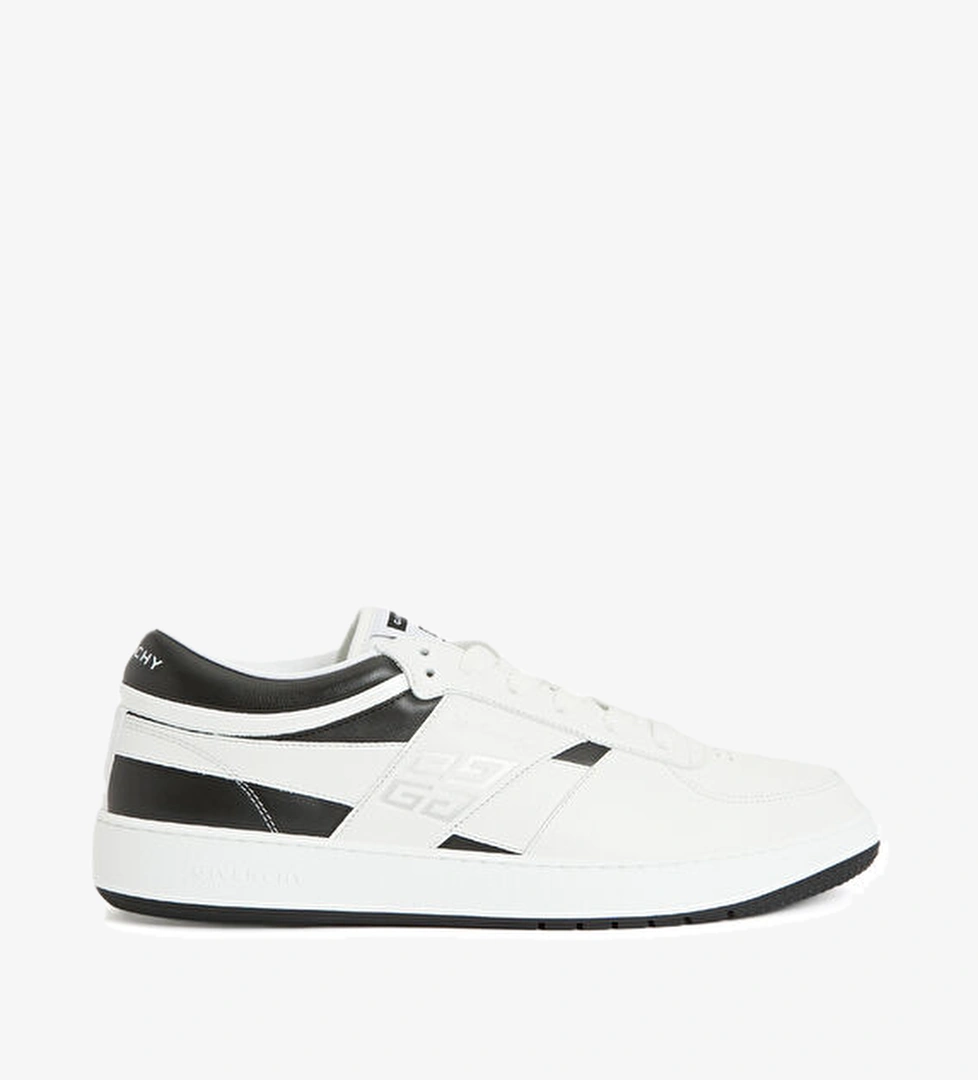G Move Siyah Beyaz Erkek Deri Sneaker - Görsel 1
