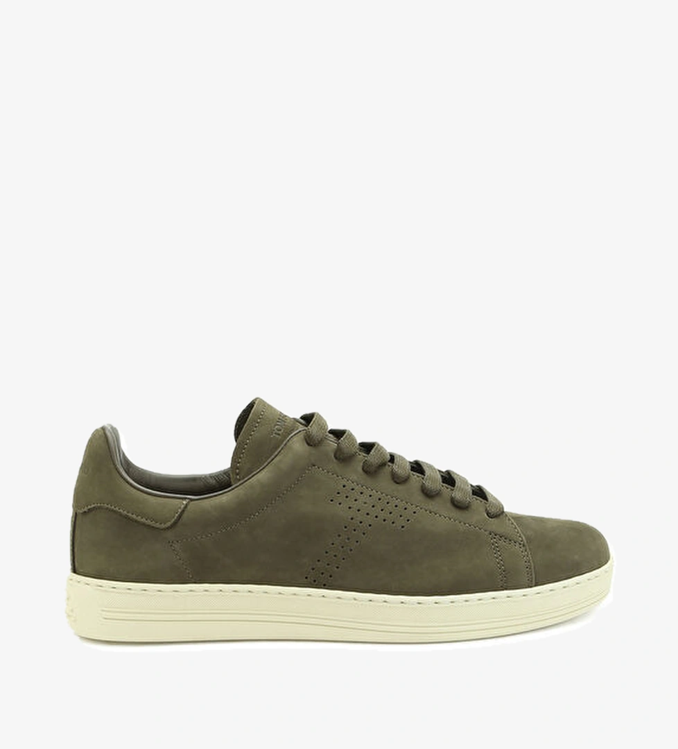 Tom Ford Warwick Haki Erkek Süet Sneaker model görseli