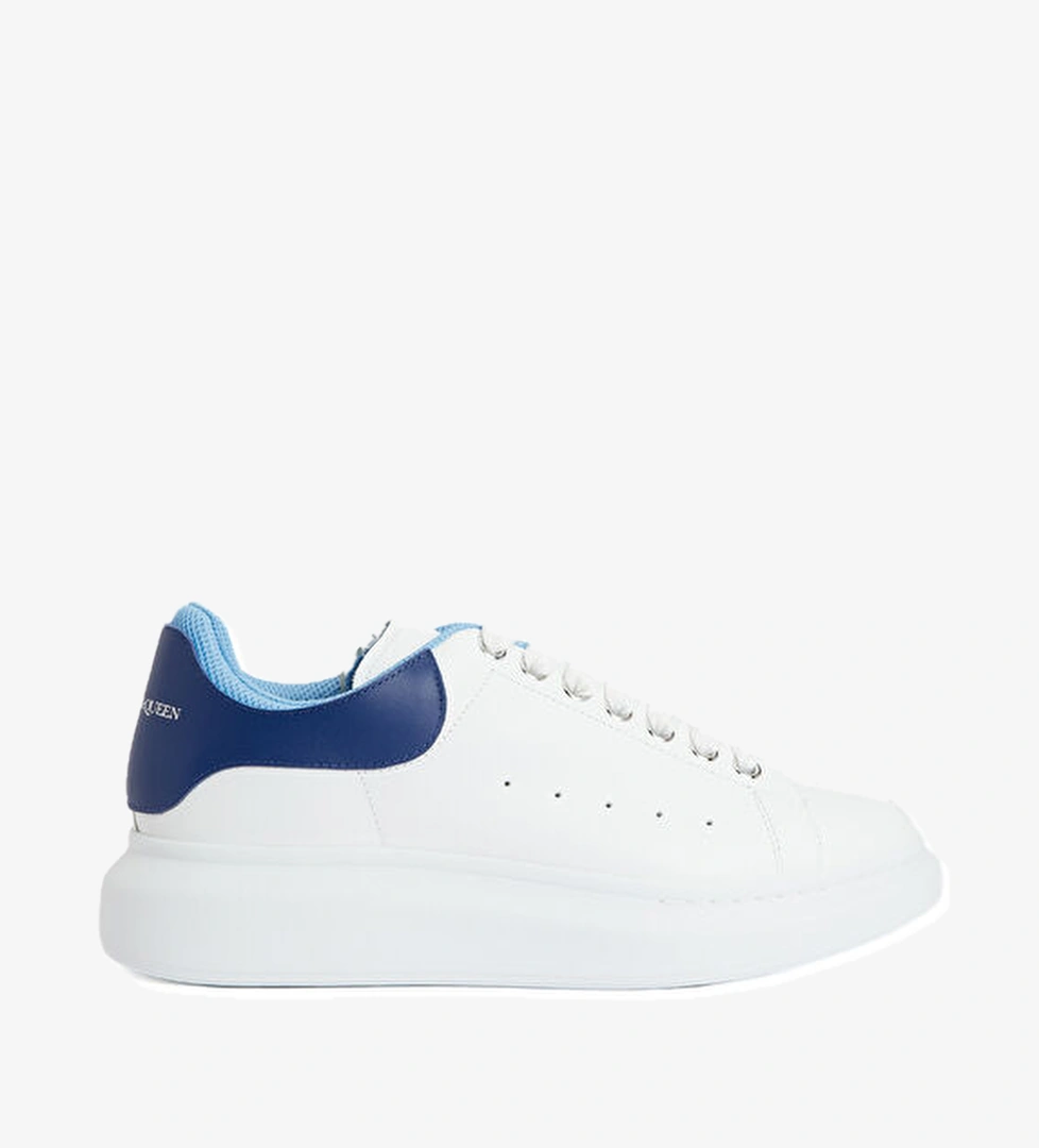 Mcqueen Oversized Lacivert Beyaz Erkek Deri Sneaker model görseli
