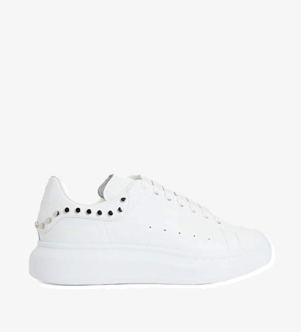 Oversized Beyaz Erkek Deri Sneaker - Görsel 1