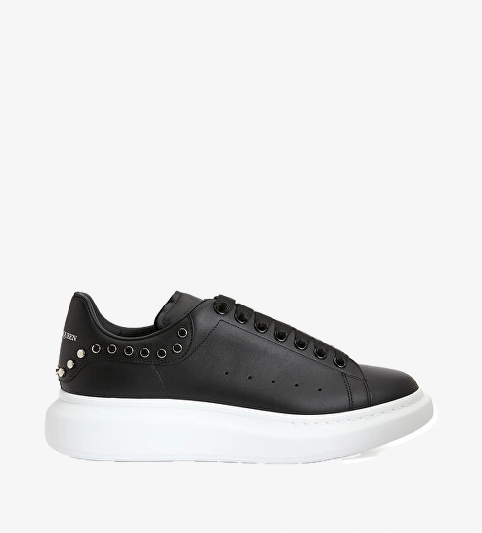Mcqueen Oversized Siyah Erkek Deri Sneaker model görseli