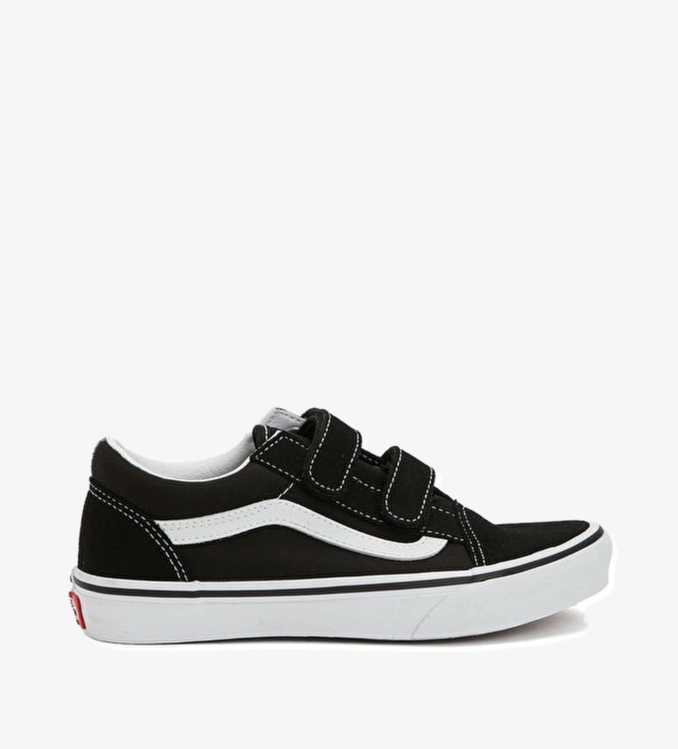 Vans JN Old Skool V Siyah Çocuk Deri Sneaker model görseli