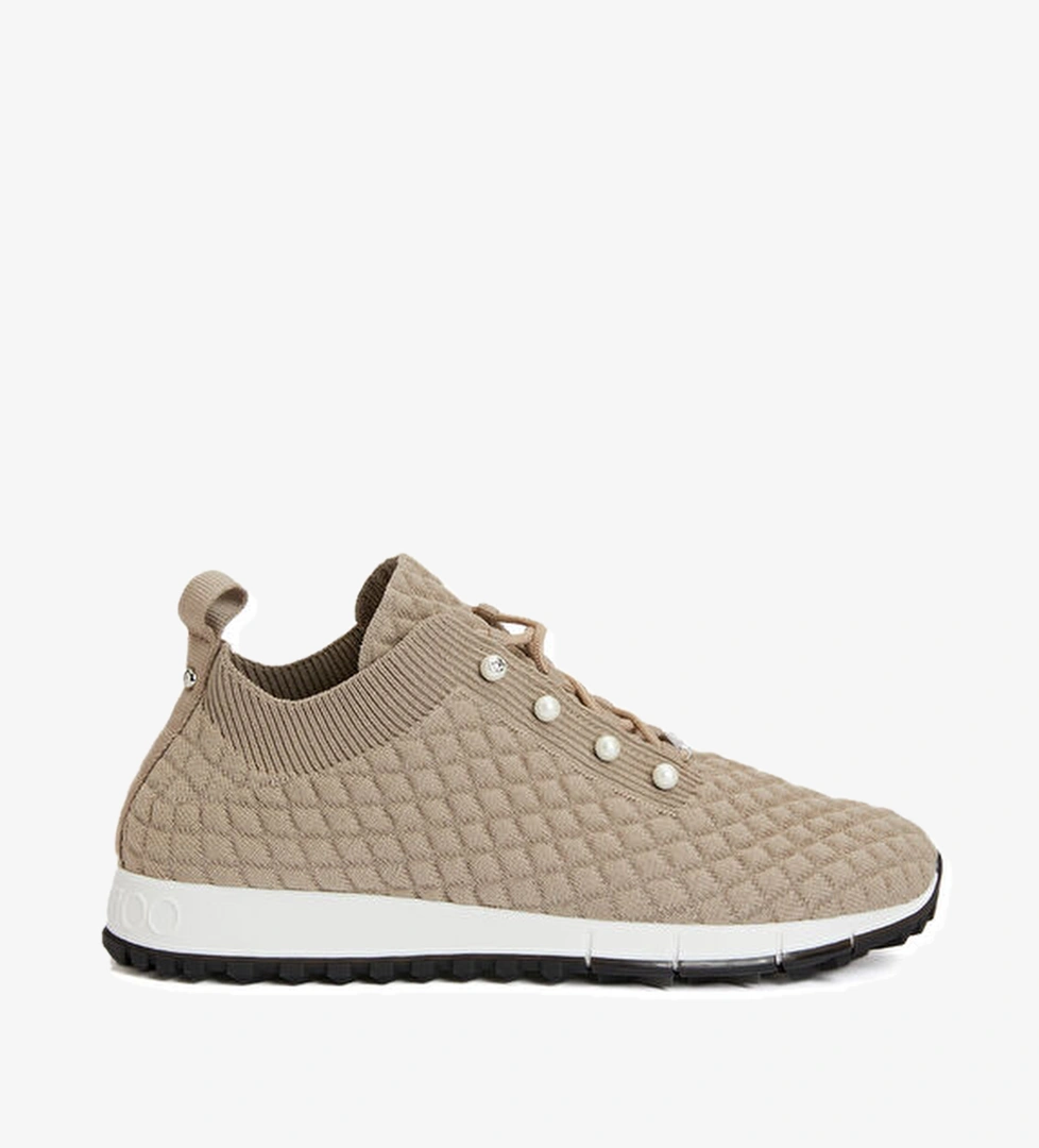 Veles Bej Çorap Formlu Kadın Sneaker - Görsel 1