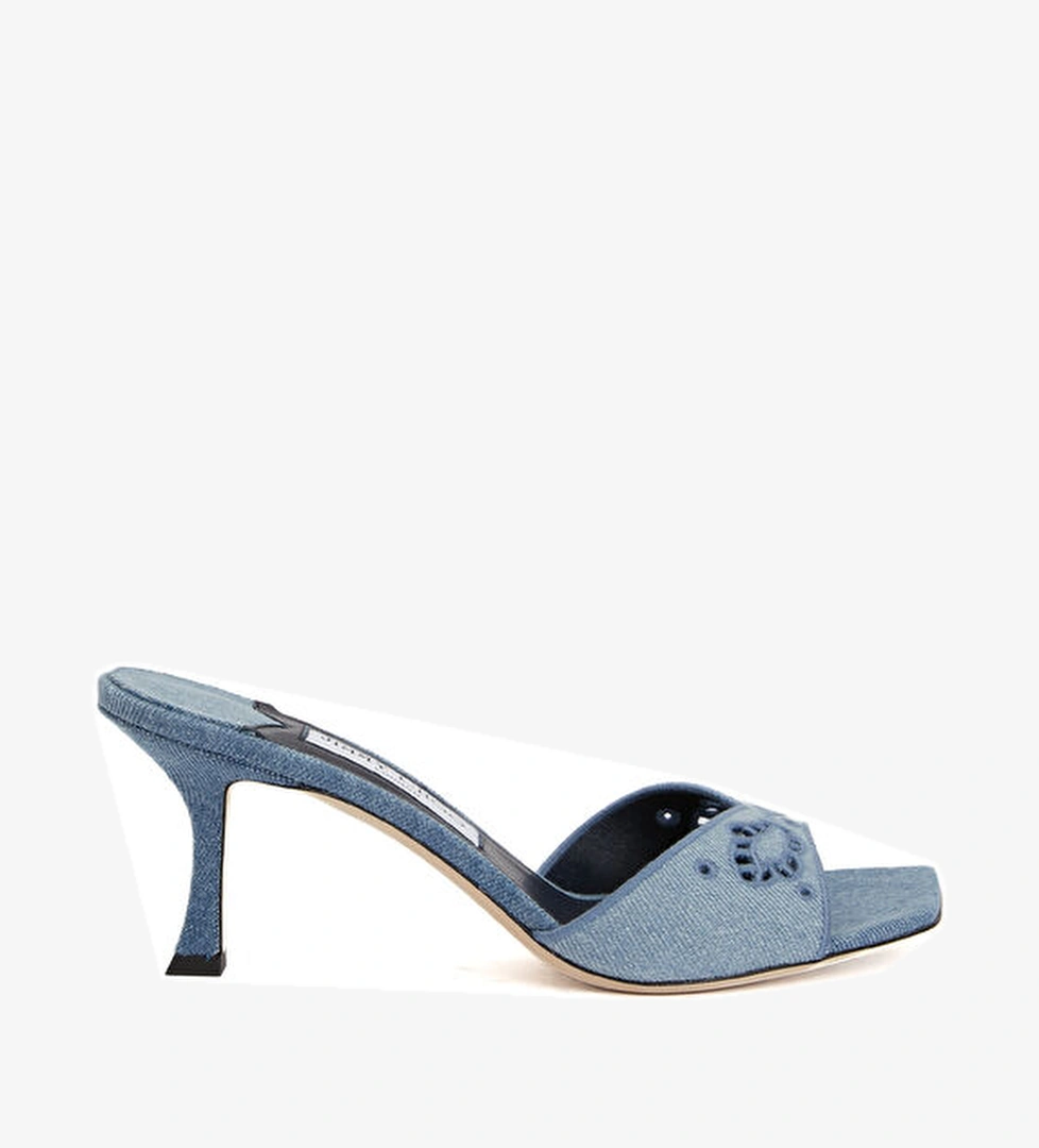 Jimmy Choo Skye Mavi Kadın Denim Terlik model görseli