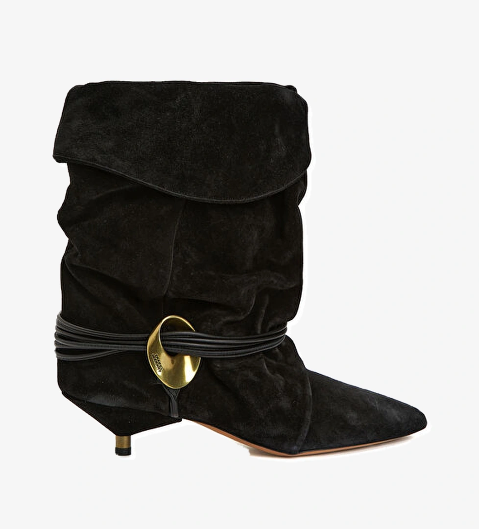 Edrika Siyah Kadın Deri Bot - Görsel 1