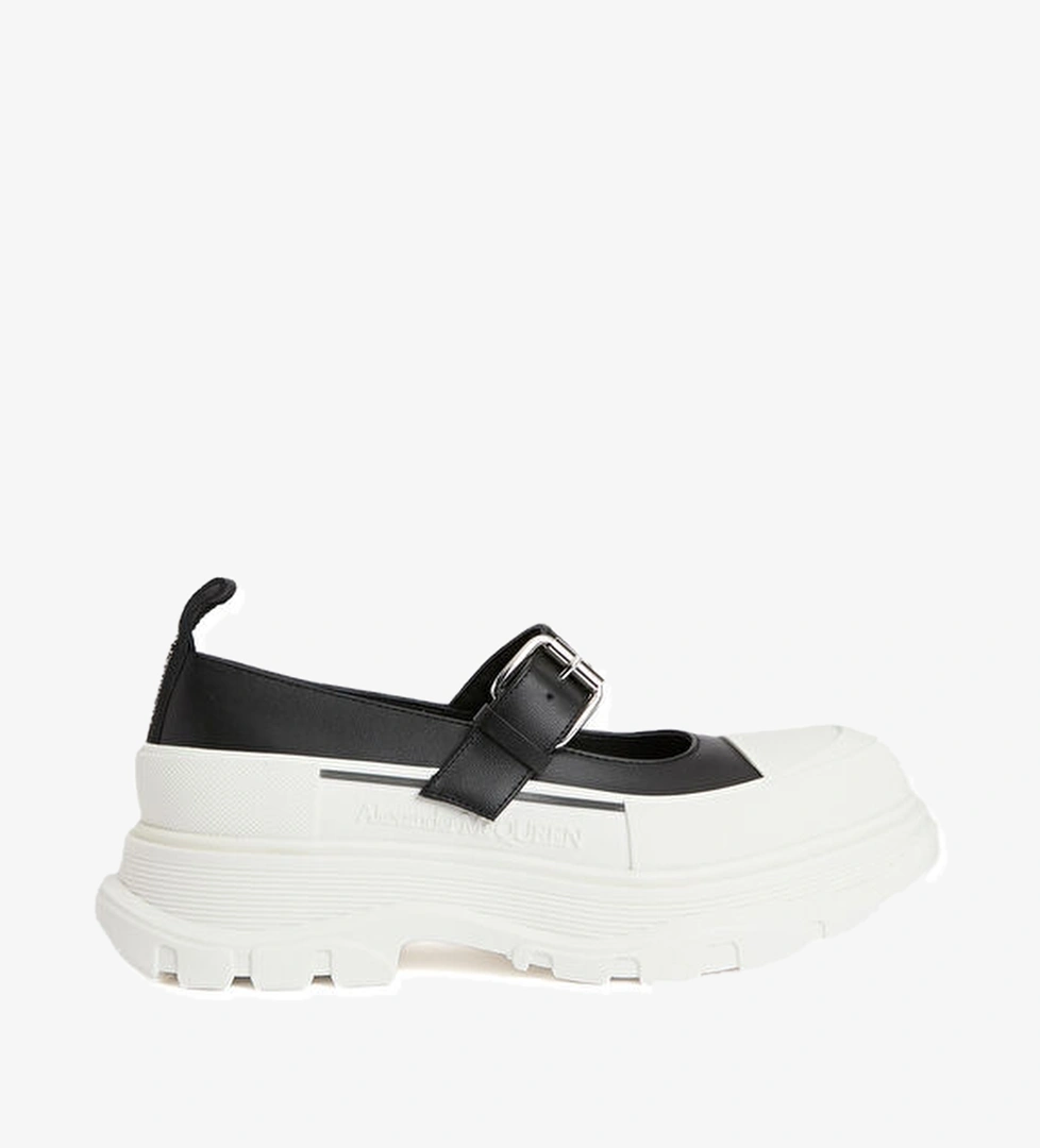 Mcqueen Siyah Beyaz Kadın Deri Sneaker model görseli