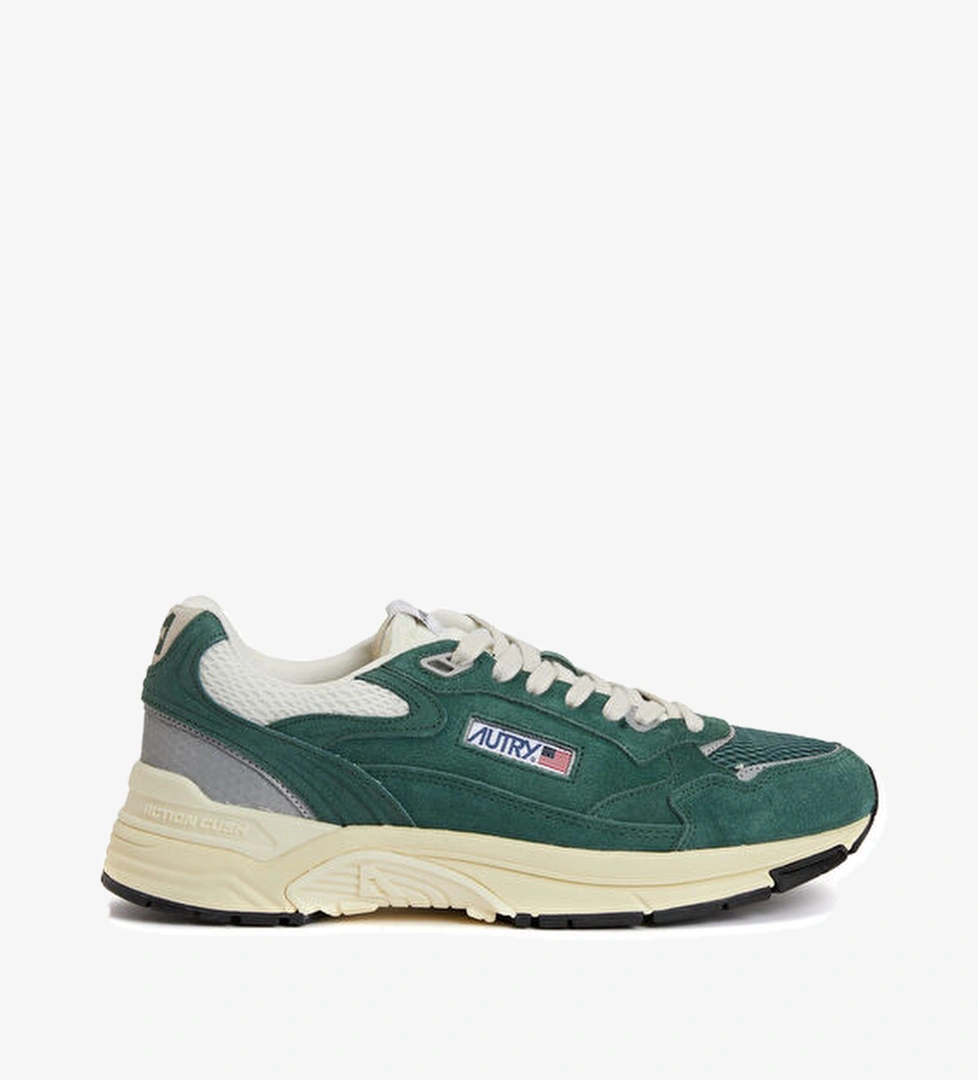 Autry Hyperway Koyu Yeşil Erkek Deri Sneaker model görseli