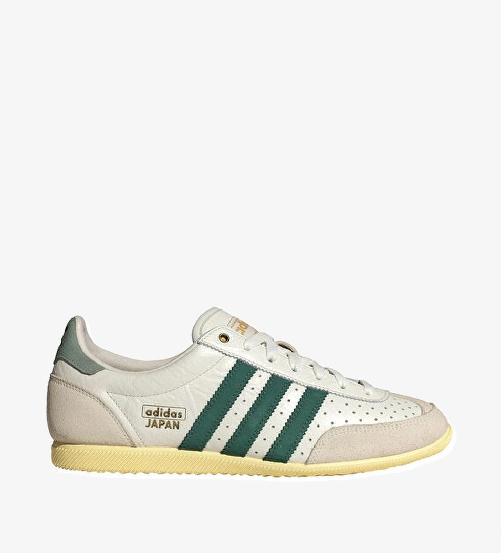 Japan Beyaz Yeşil Kadın Deri Sneaker - Görsel 1