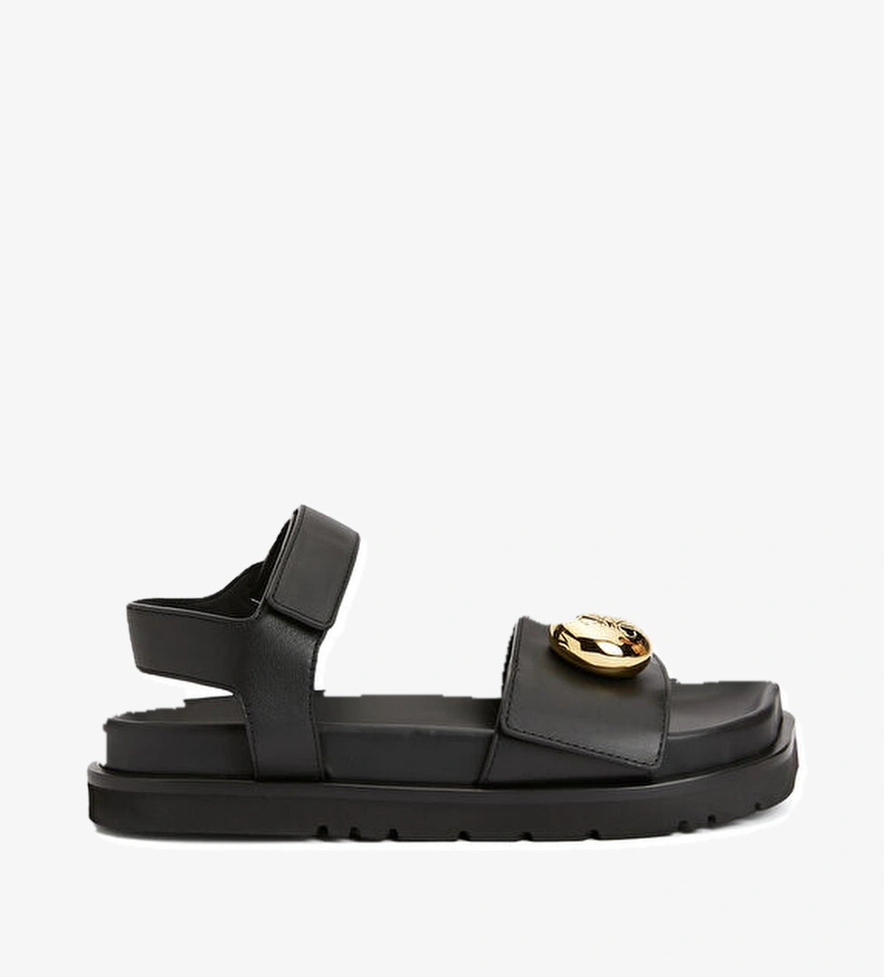 Loewe Pebble Siyah Kadın Deri Sandalet model görseli