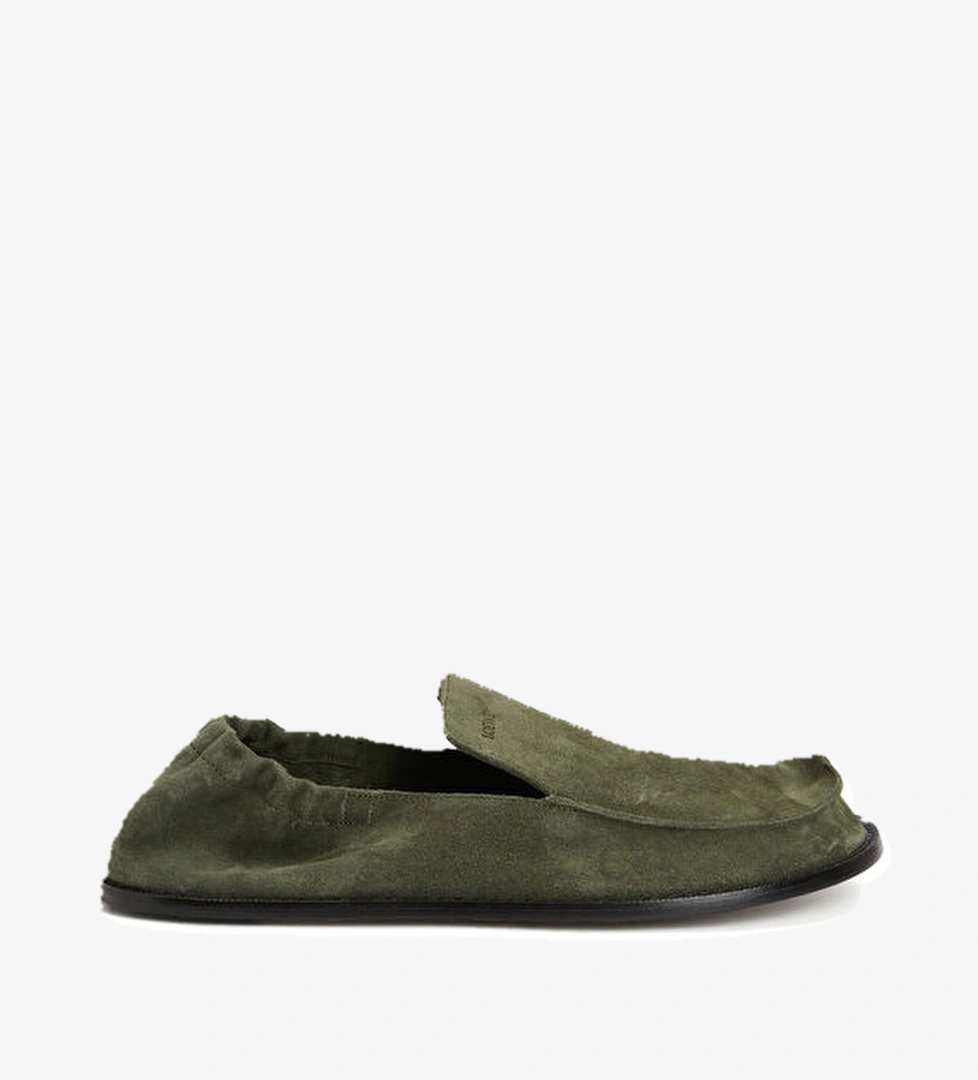 Loewe Flex Haki Erkek Süet Loafer model görseli