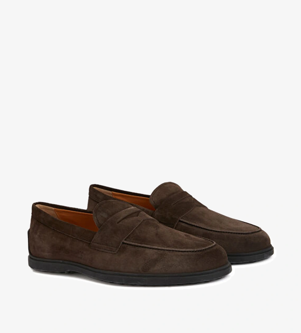 Tod's Kahverengi Erkek Süet Loafer model görseli