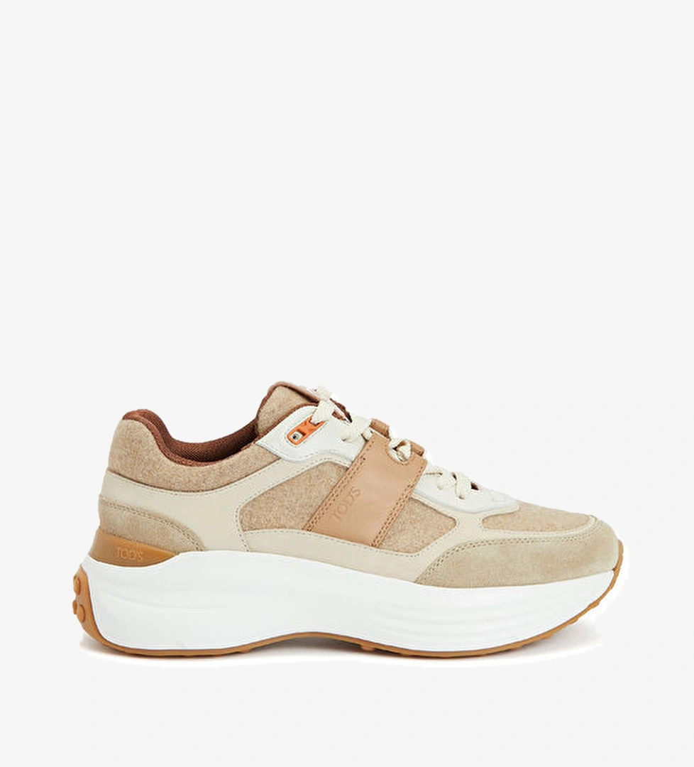 Sportiva 81L Allacciata Tec Bej Krem Kadın Sneaker - Görsel 1