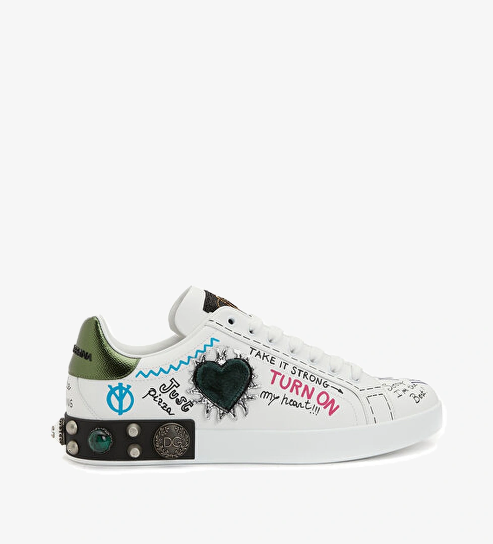 Dolce&gabbana Portofino Çok Renkli Erkek Deri Sneaker model görseli