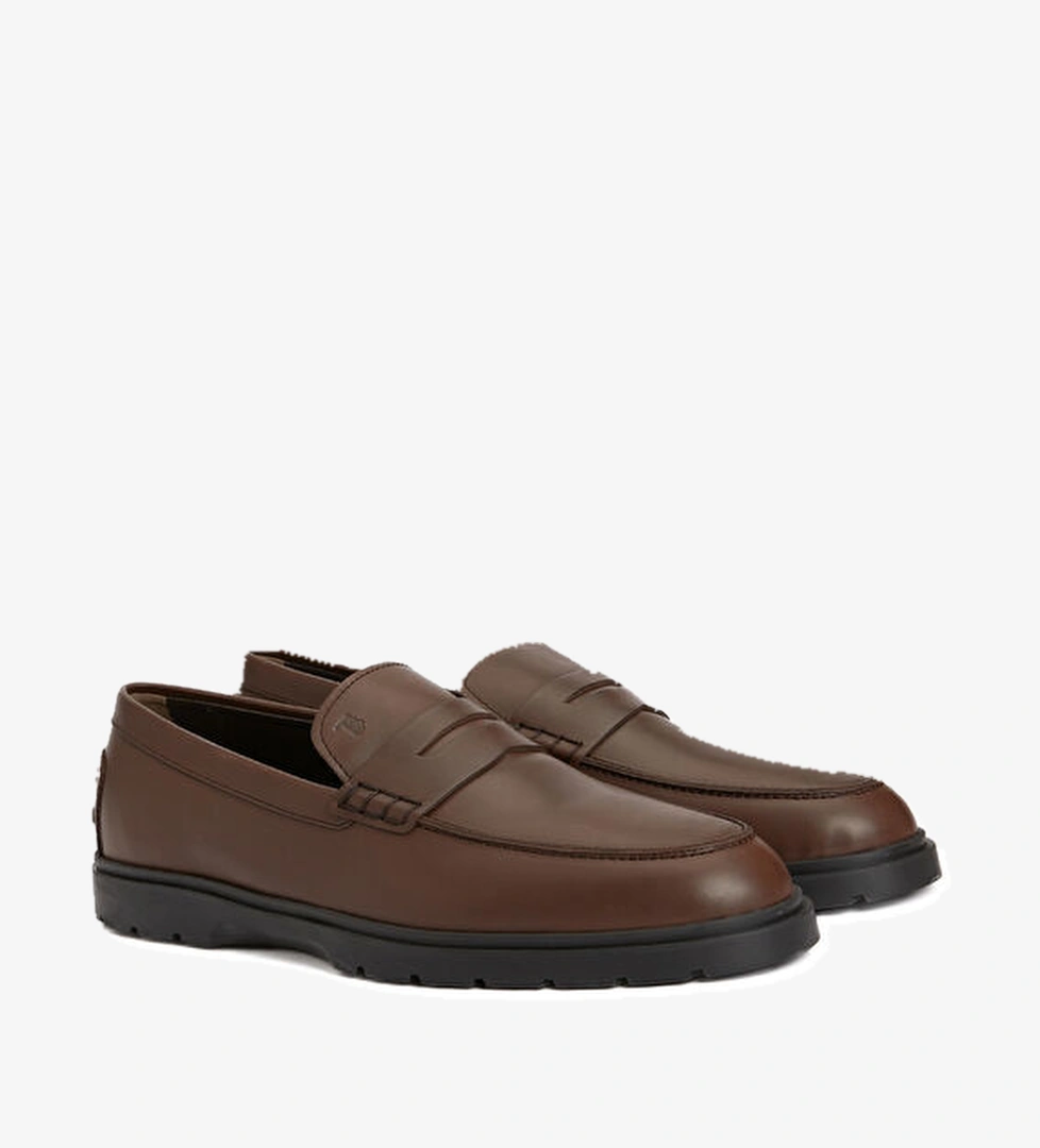 Tod's Kahverengi Erkek Deri Loafer model görseli