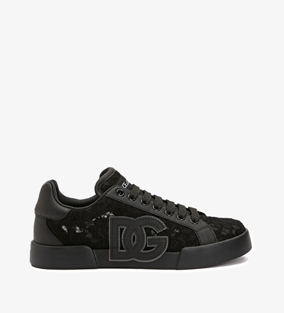 Dolce&gabbana Portofino Siyah Dantel Garnili Kadın Sneaker model görseli