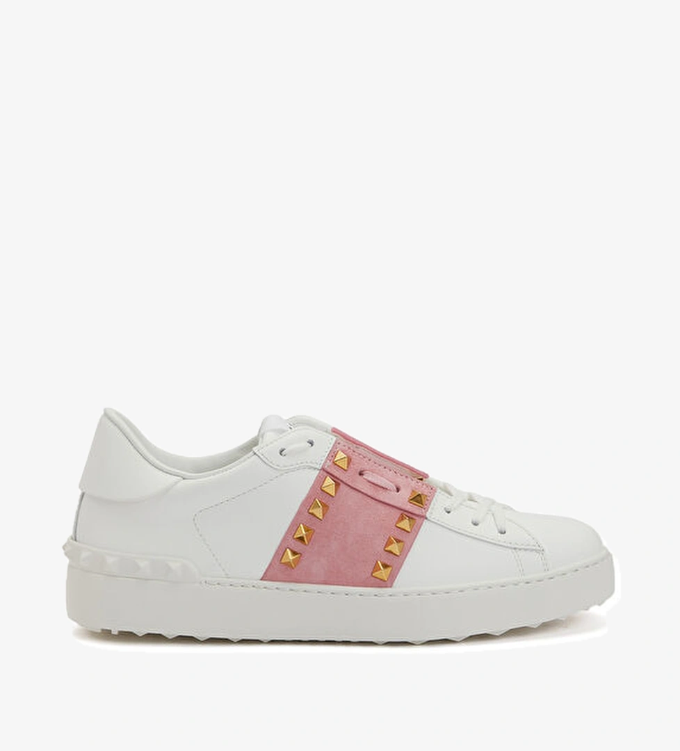 Valentino Garavani Rockstud Untitled Beyaz Kadın Deri Sneaker model görseli