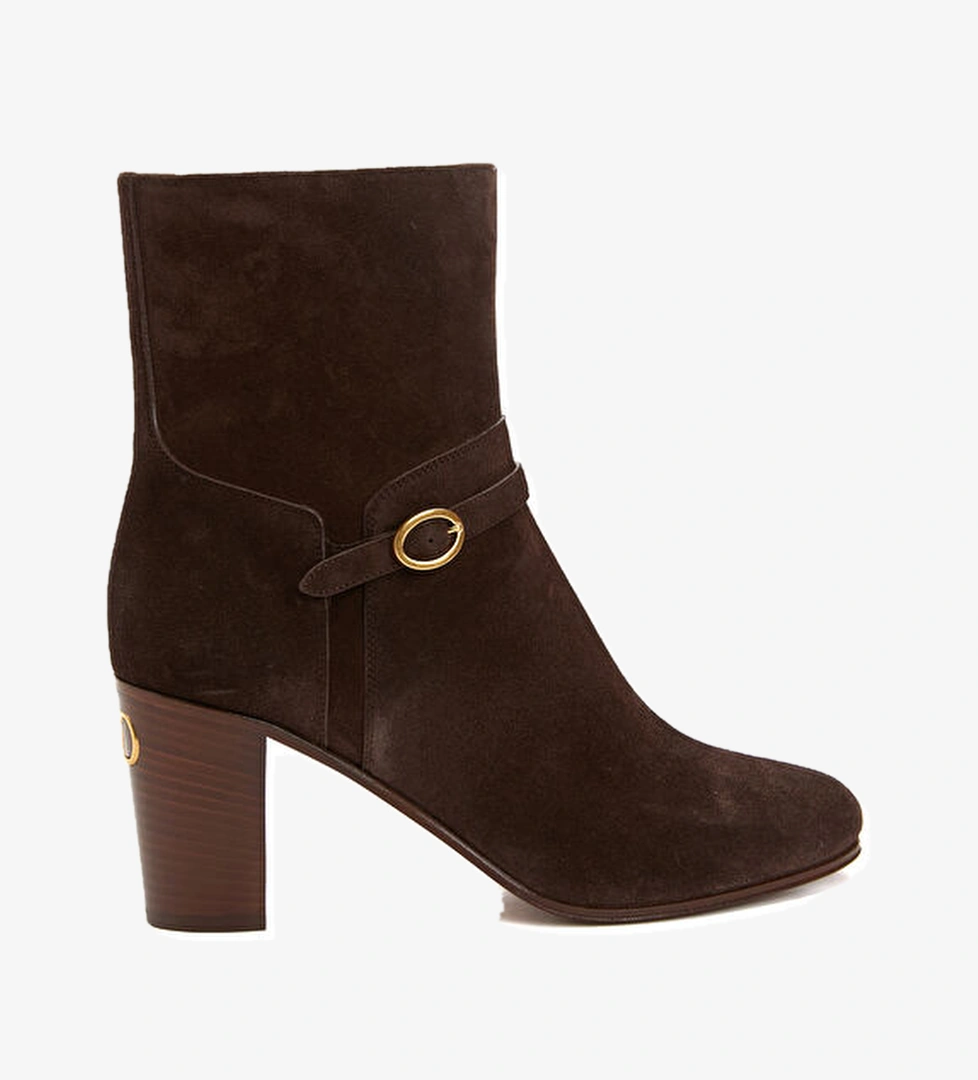 Valentino Garavani Kahverengi Kadın Süet Bot model görseli