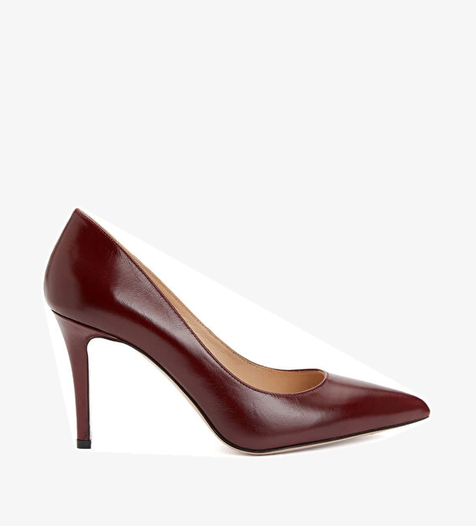 Beymen Collection Bordo Deri Stiletto model görseli