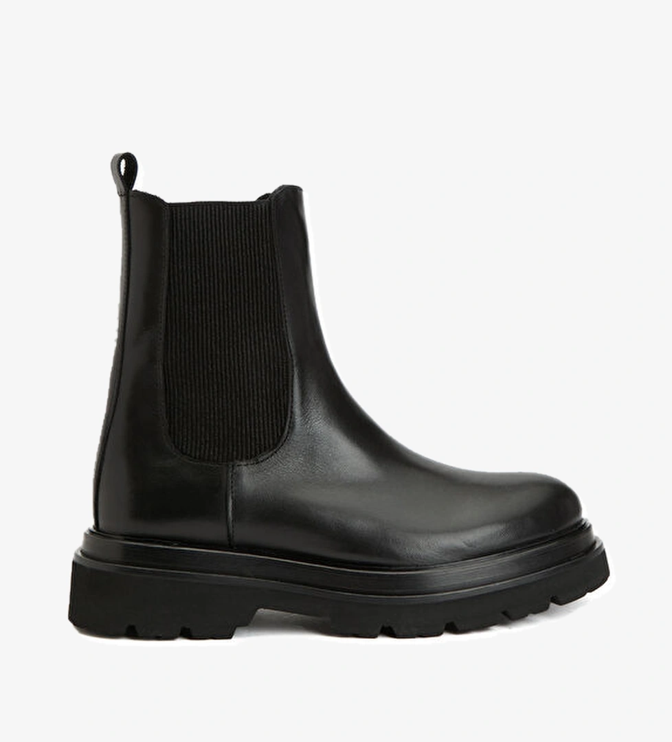 Siyah Kadın Deri Bot - Görsel 1