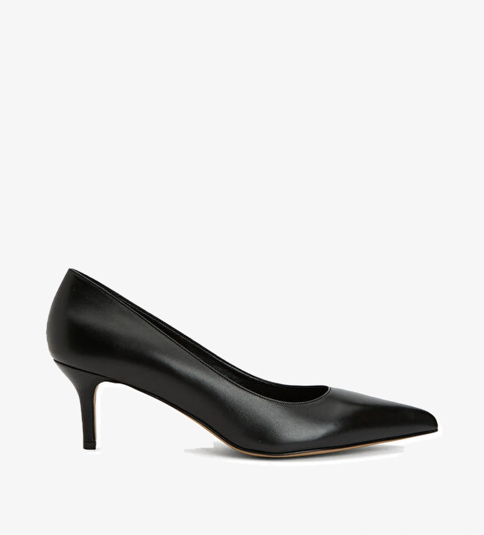 Beymen Club Siyah Deri Topuklu Ayakkabı model görseli