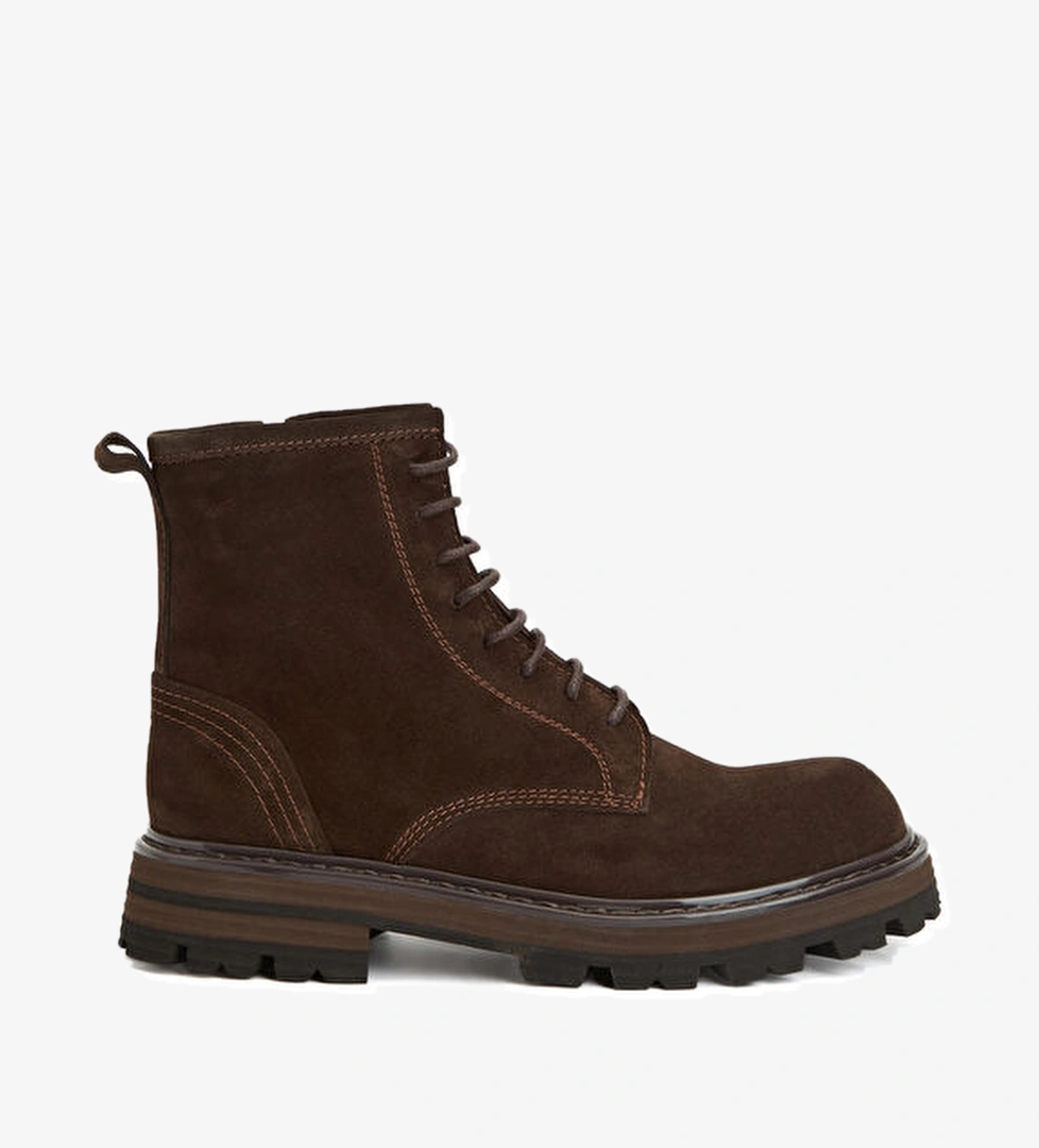 Academia Kahverengi Erkek Deri Postal Bot model görseli