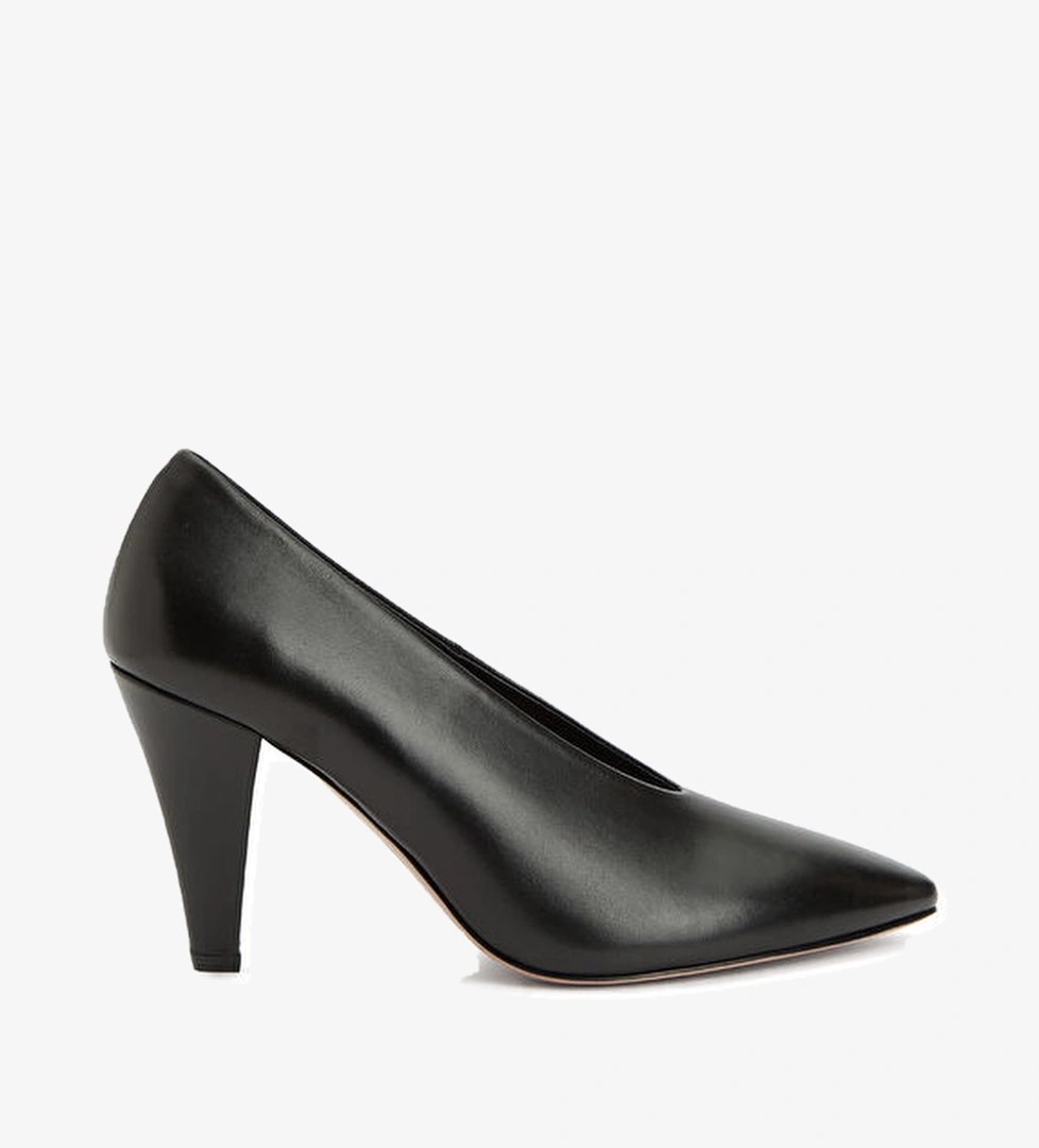 Beymen Collection Siyah Deri Topuklu Ayakkabı model görseli