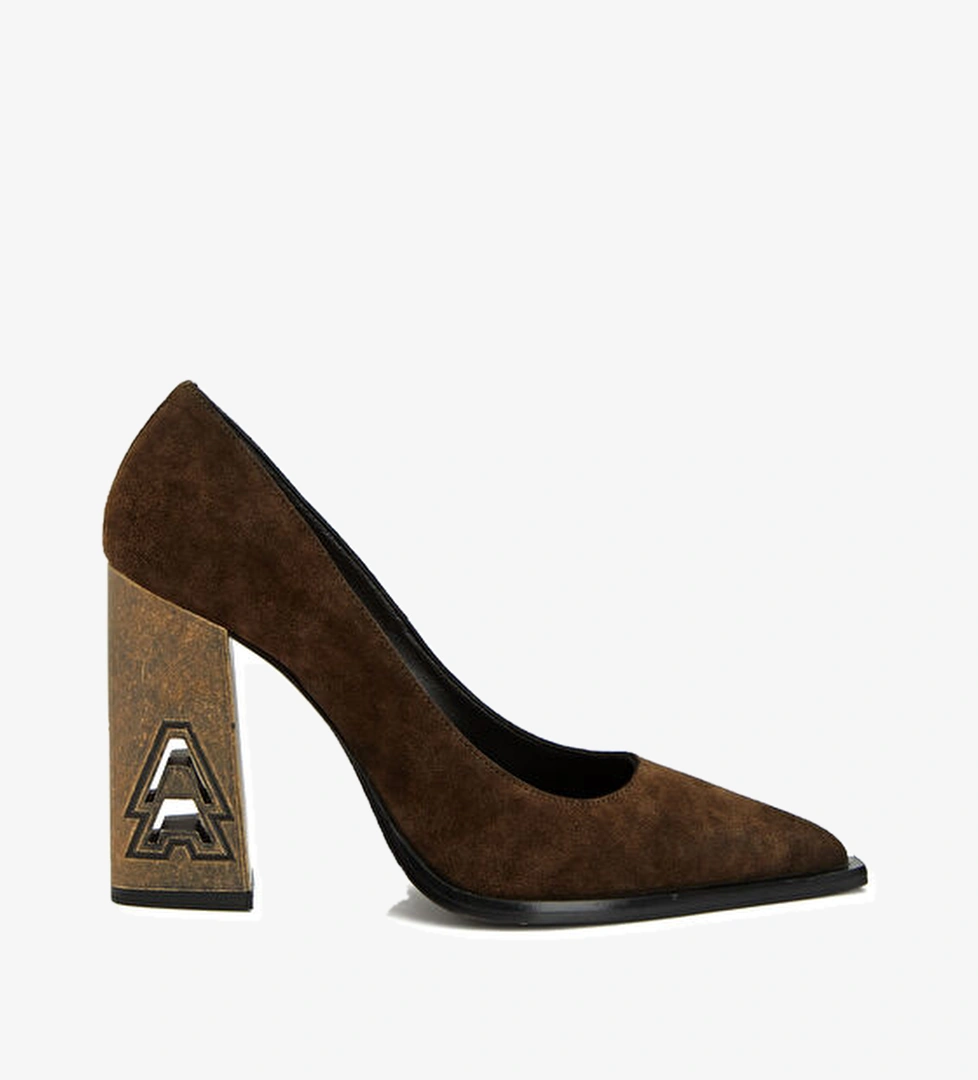 Academia Tarçın Süet Topuklu Ayakkabı model görseli