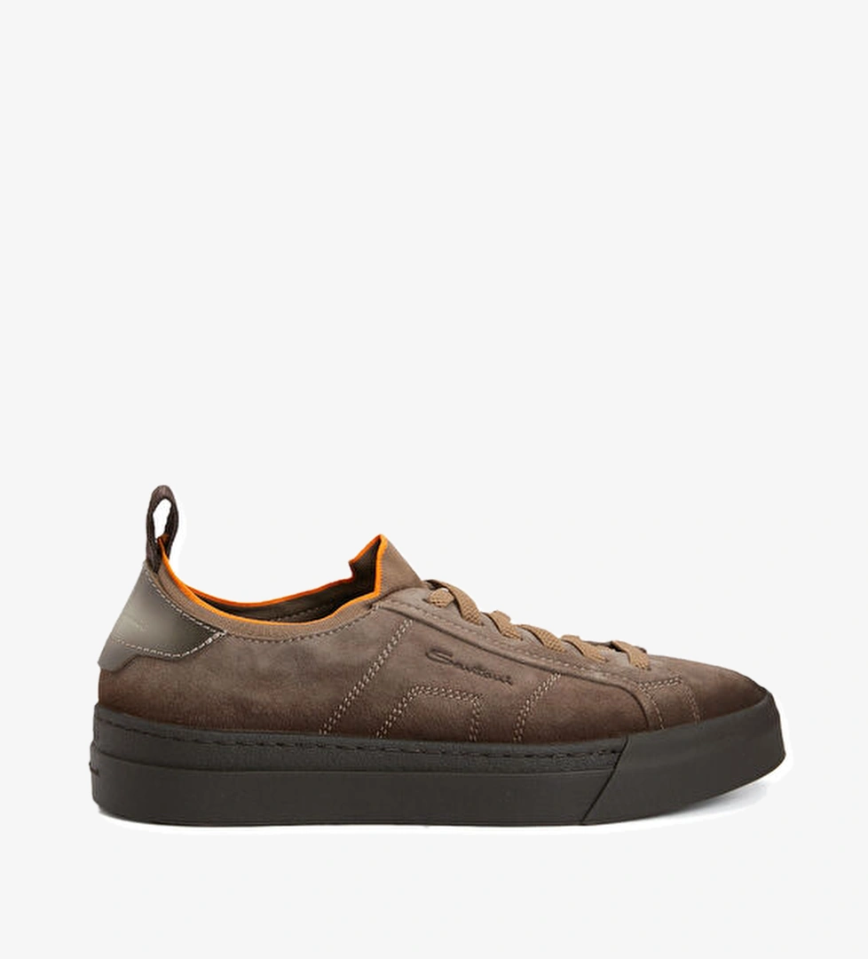 Santoni Sport Koyu Bej Erkek Süet Sneaker model görseli