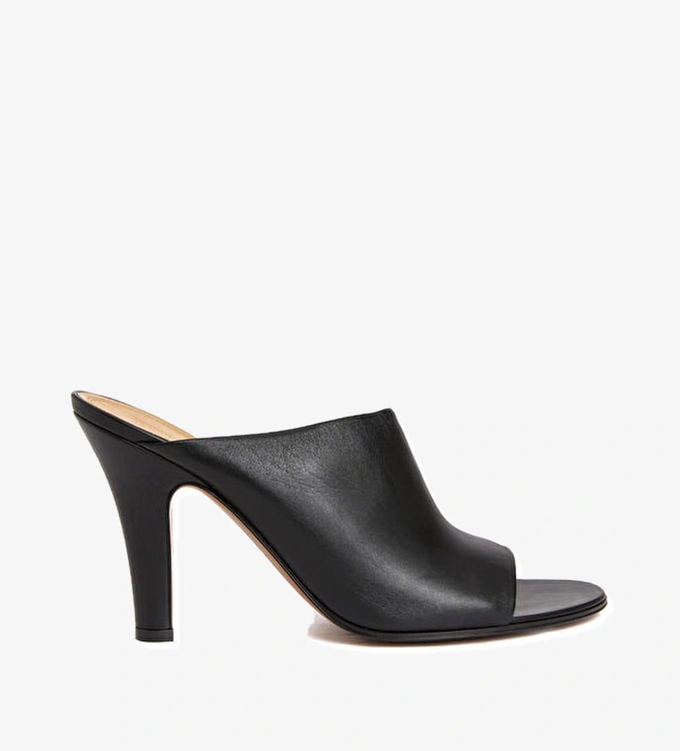 Signum Siyah Kadın Deri Terlik - Görsel 1