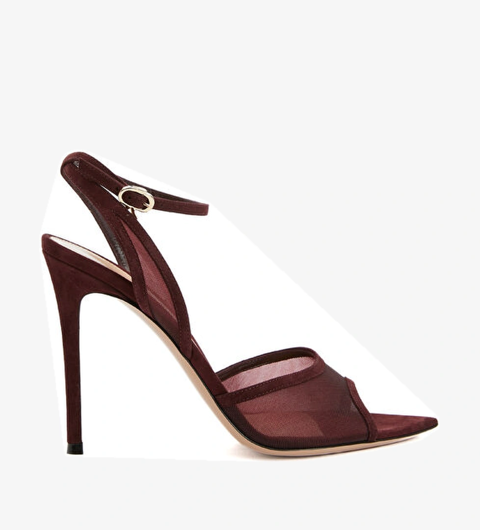 Gianvito Rossi Sienna Kahverengi Kadın İpek Sandalet model görseli