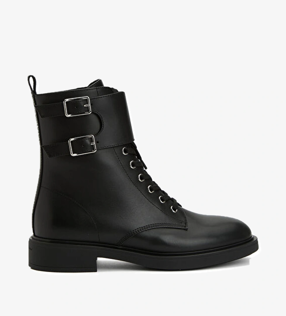 Gianvito Rossi Calf Siyah Kadın Deri Bot model görseli