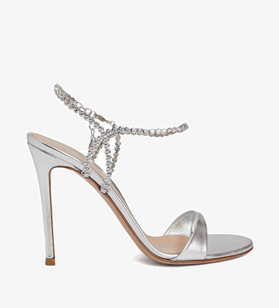 Gianvito Rossi Silver Deri Sandalet model görseli