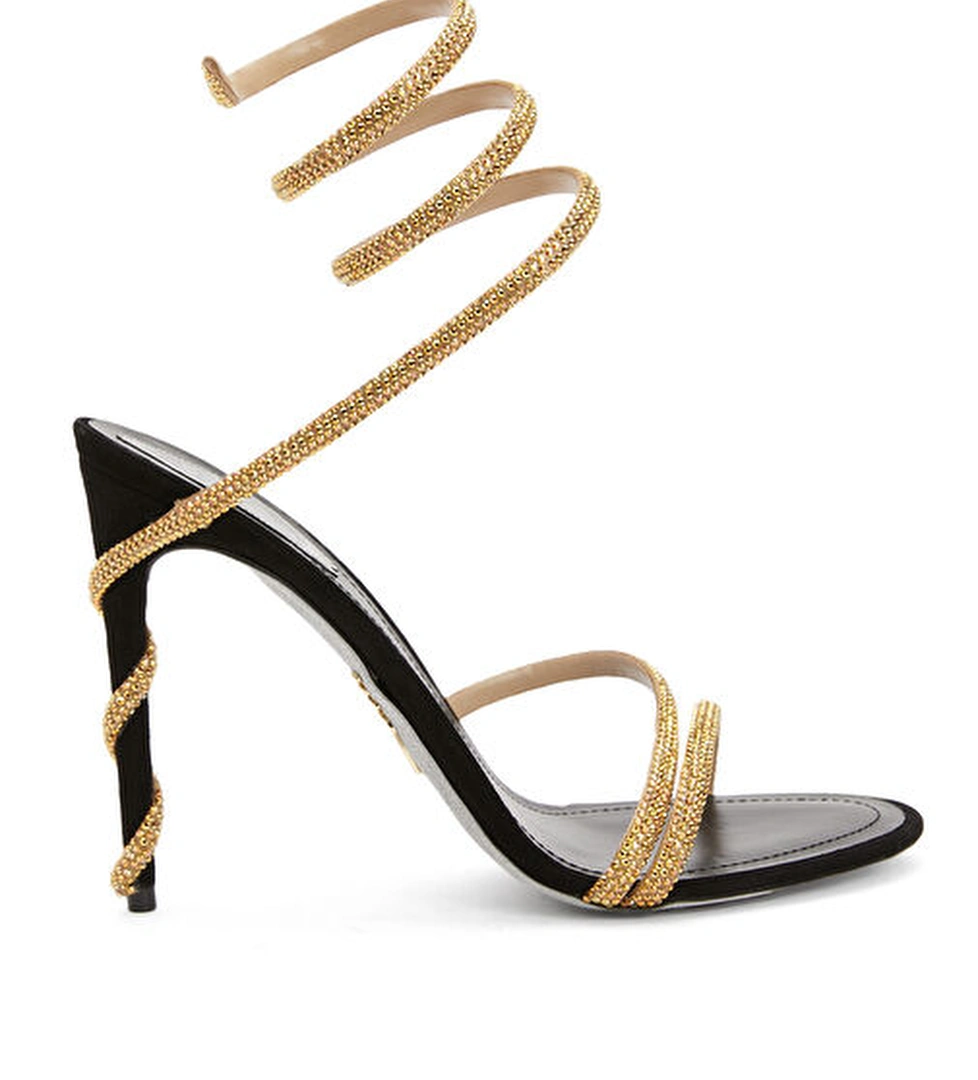 Rene Caovilla Margot Gold Topuklu Sandalet model görseli