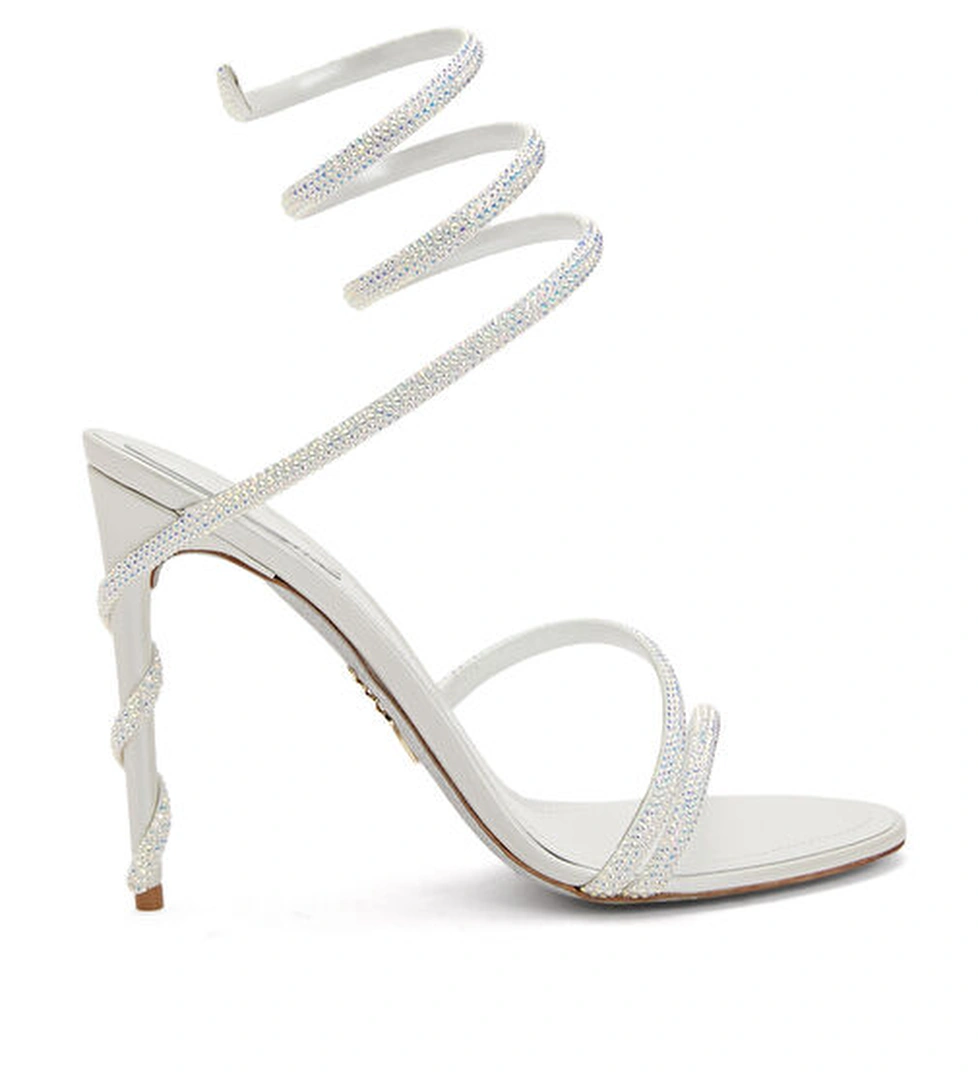 Margot Beyaz Topuklu Sandalet - Görsel 1