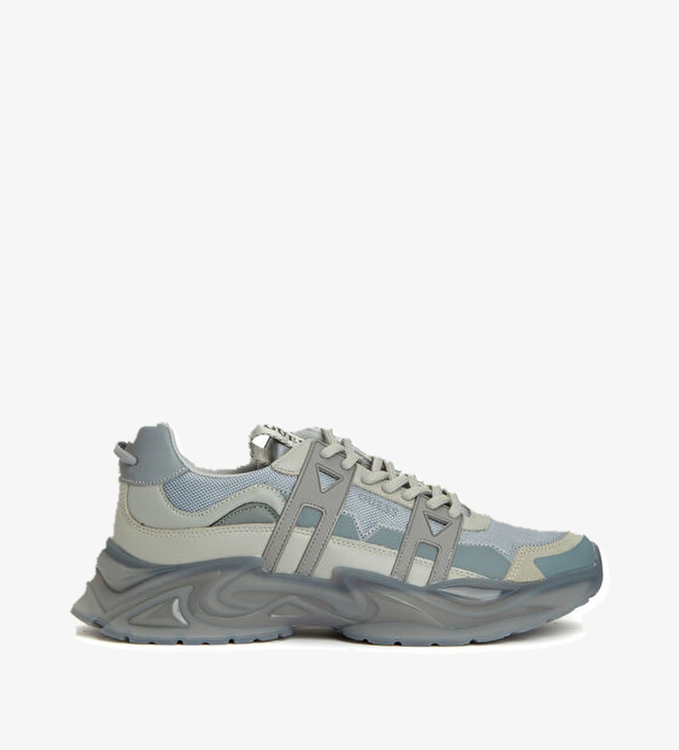 Bellu Mavi Gri Erkek Sneaker - Görsel 1