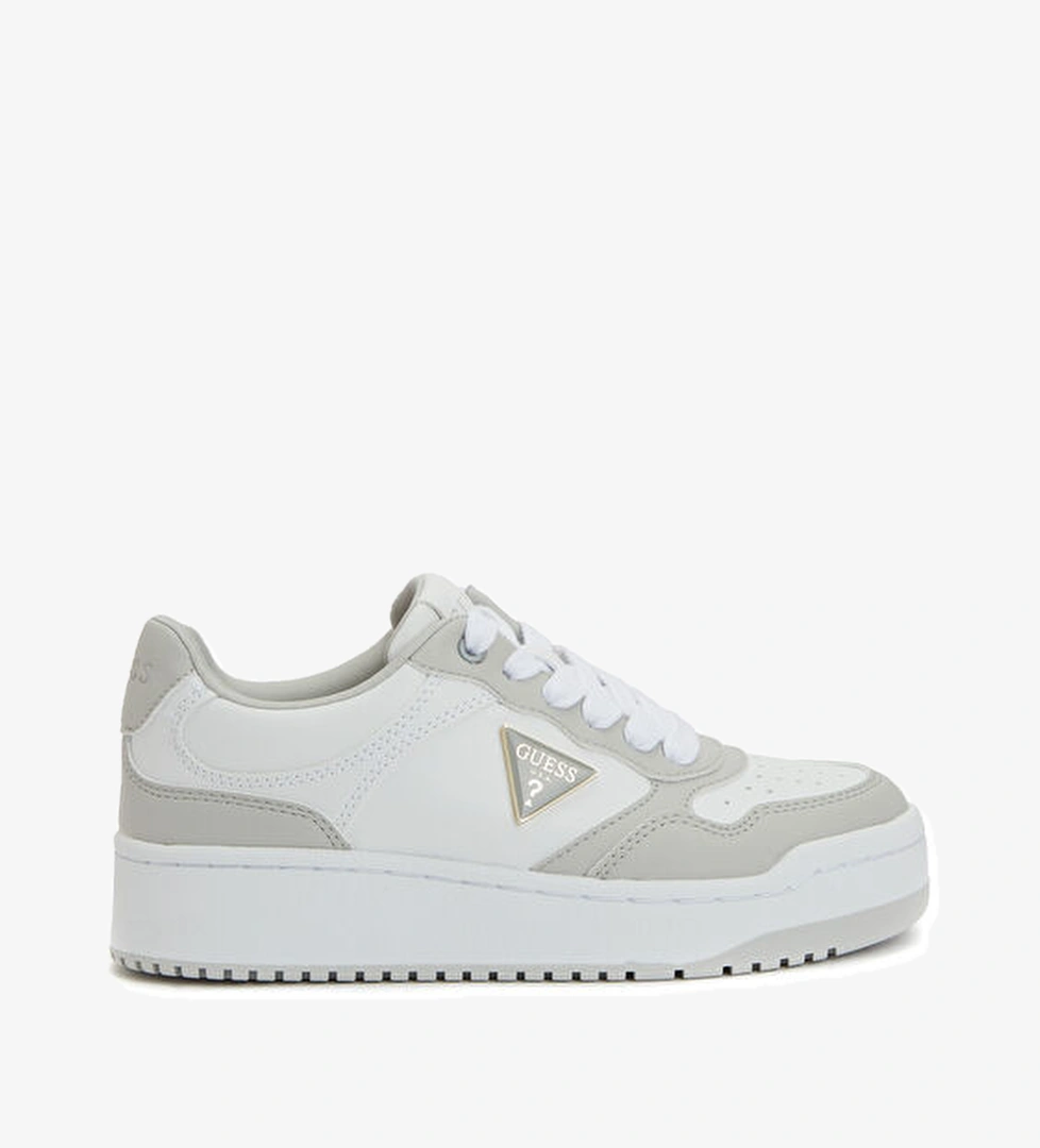 Beyaz Yeşil Kadın Sneaker - Görsel 1