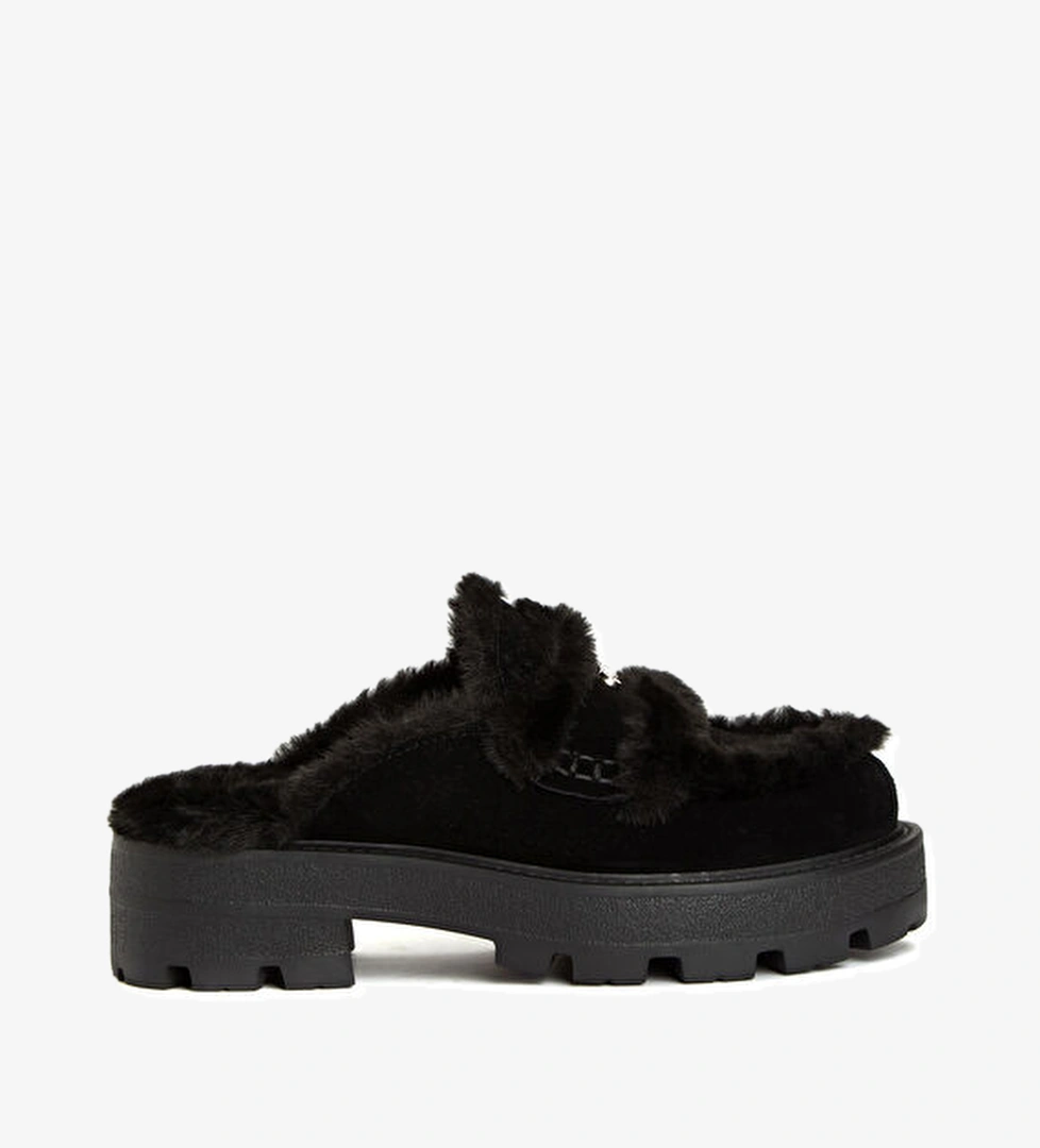 Guess Yaneta Siyah Kadın Deri Terlik model görseli