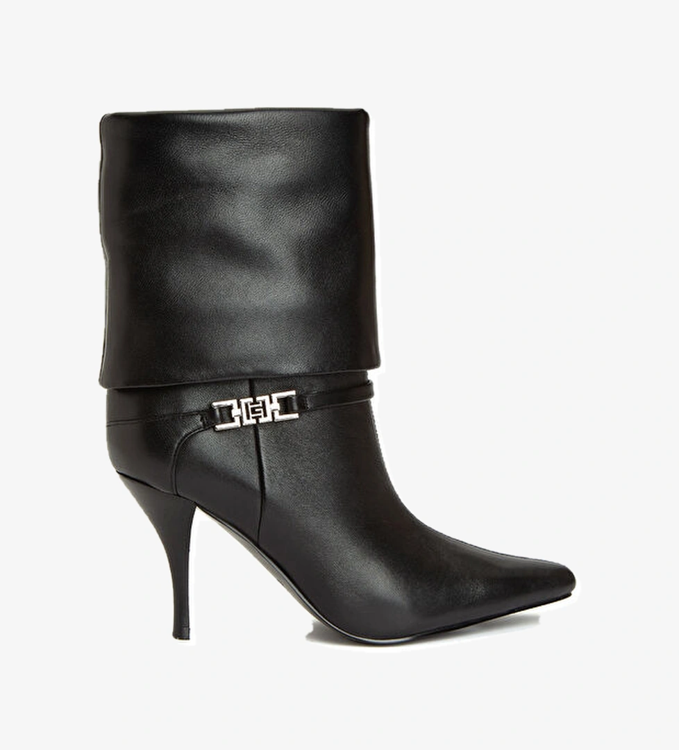 Siyah Kadın Deri Bot - Görsel 1