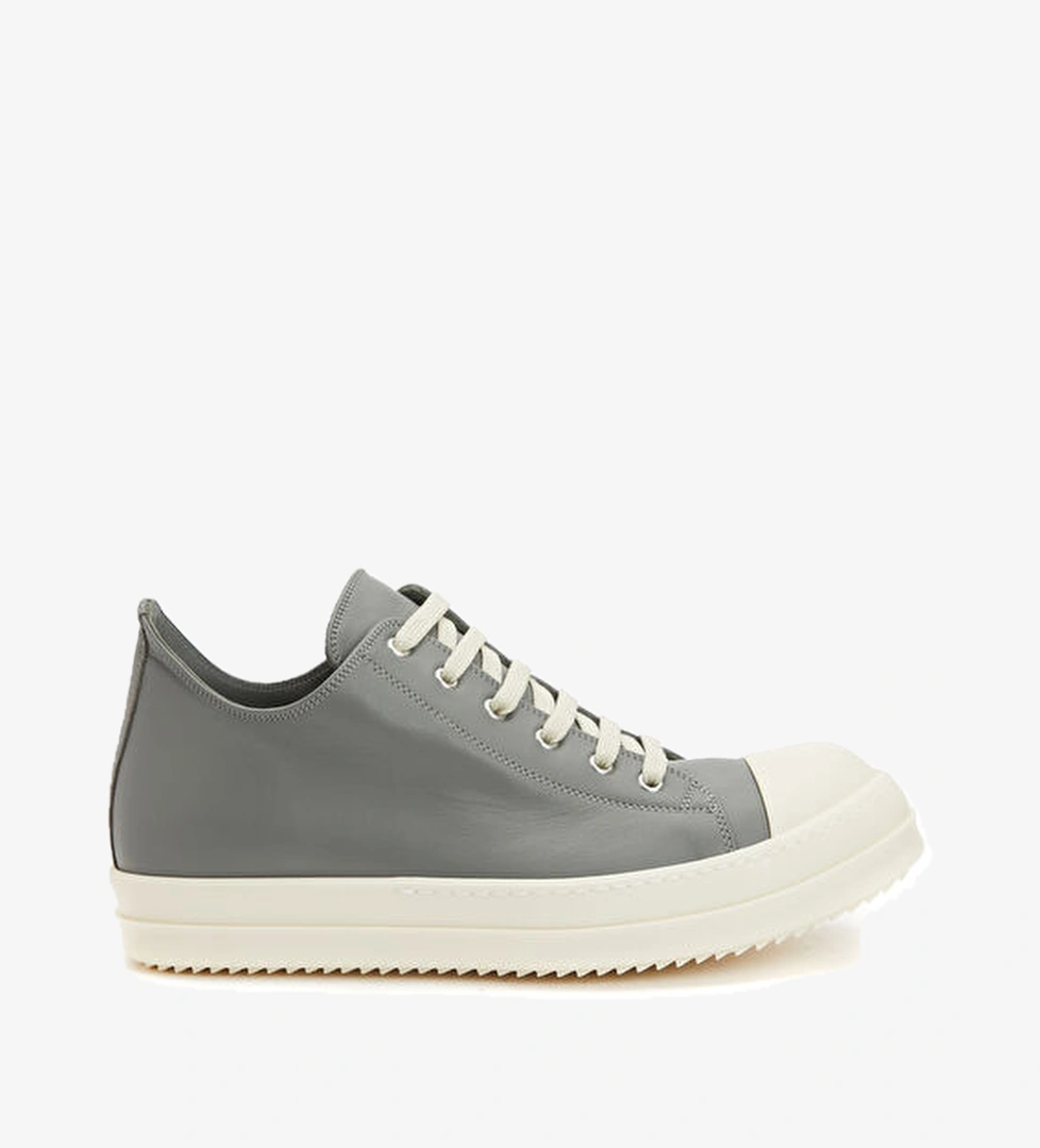 Rick Owens Gri Erkek Deri Sneaker model görseli
