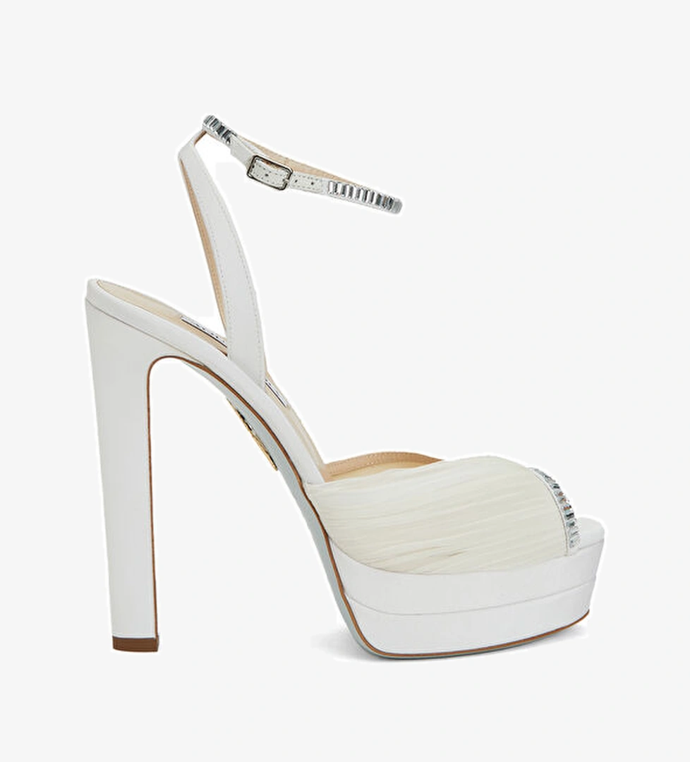 Aquazzura Be Mine Beyaz Kadın Sandalet model görseli