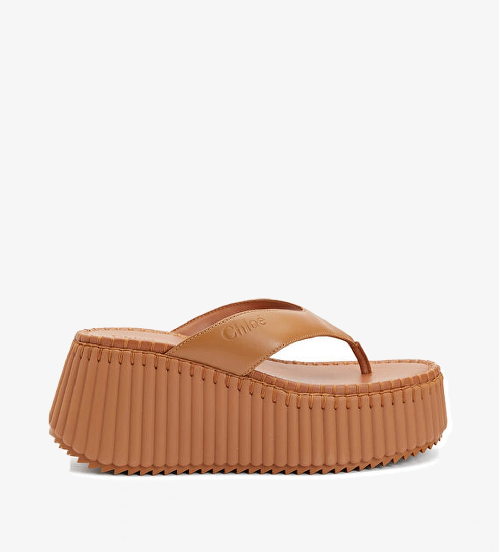 Nama Taba Kadın Deri Terlik - Görsel 1