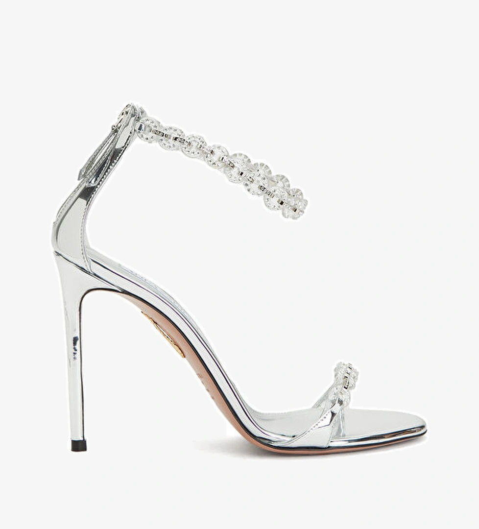 Aquazzura Bijoux Silver Kadın Deri Sandalet model görseli