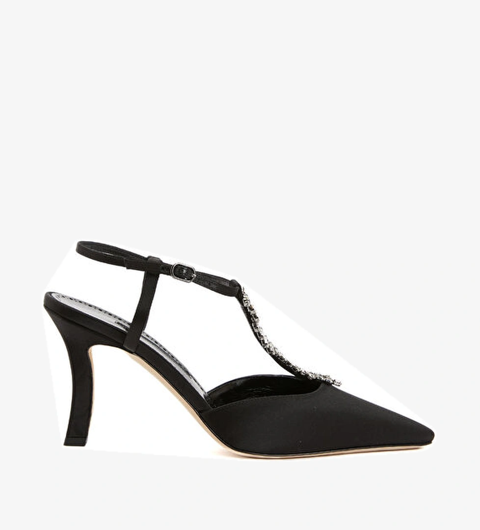 Sufik Siyah Topuklu Ayakkabı - Görsel 1