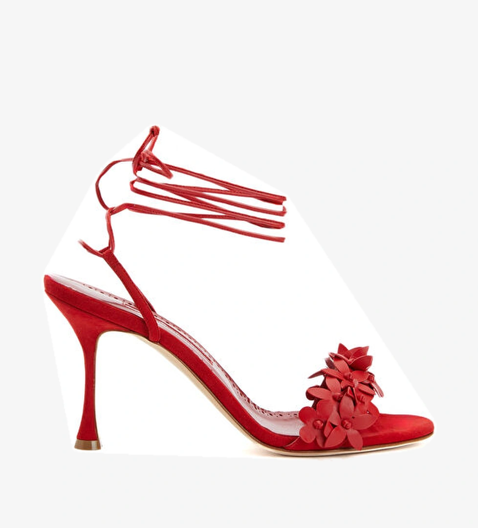 Anista Kırmızı Kadın Deri Sandalet - Görsel 1