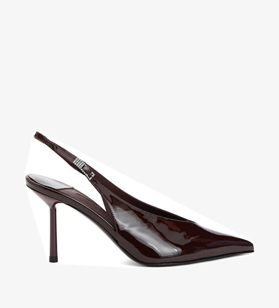Le Silla Bordo Deri Topuklu Ayakkabı model görseli