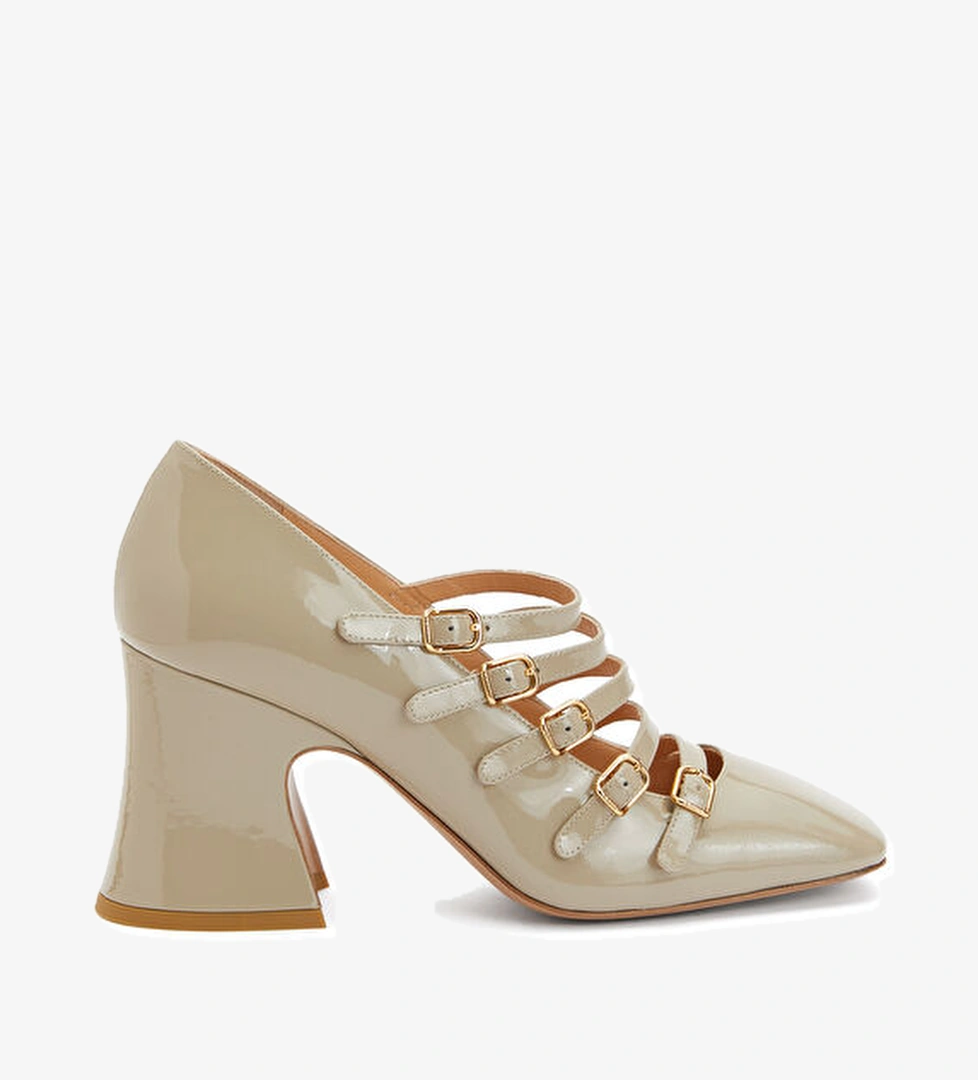 Chloe Janis Taş Deri Topuklu Ayakkabı model görseli