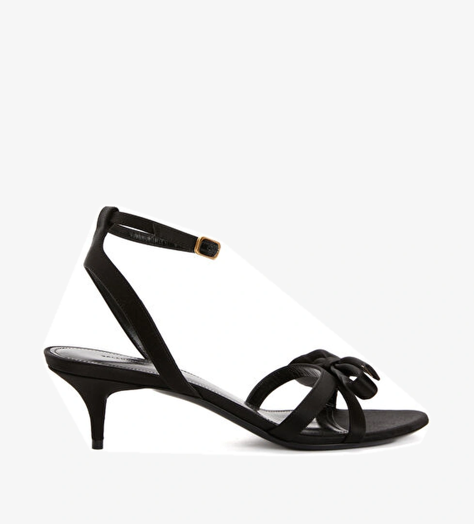 Balenciaga Nano Siyah Fiyonk Detaylı Kadın Sandalet model görseli